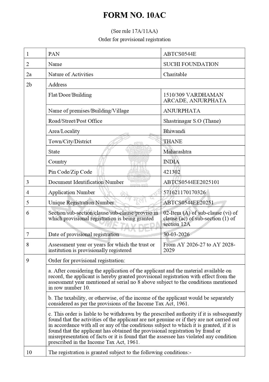 12A Certificate